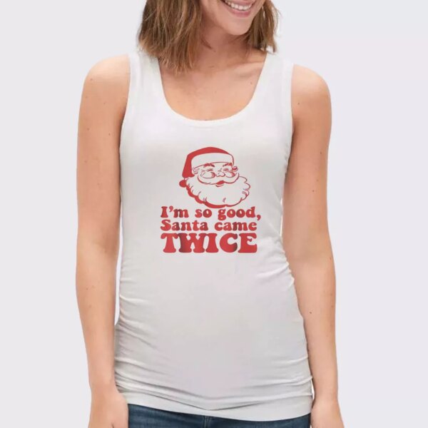 I’m So Good Santa Came Twice Gym Christmas Tank Top