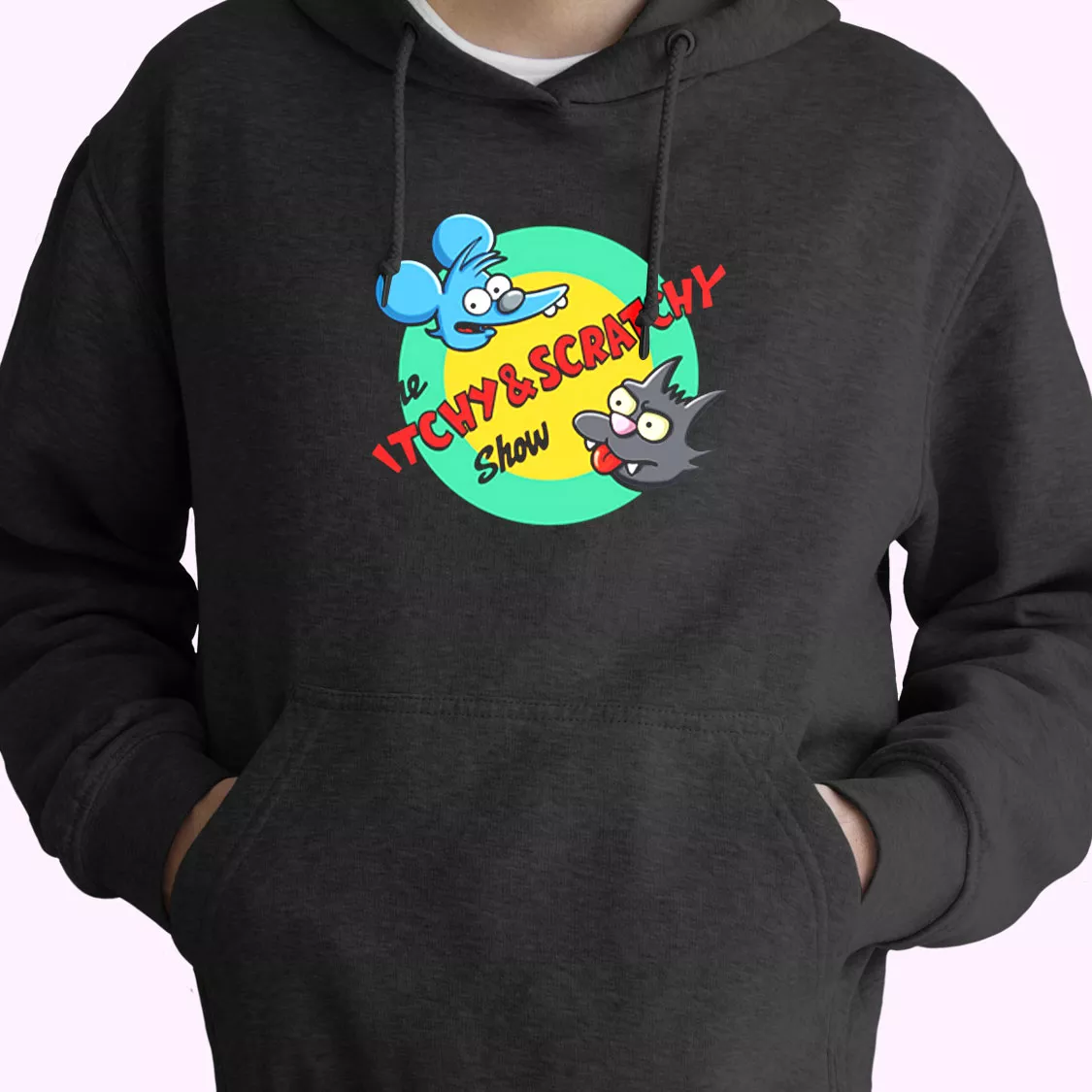 Itchy And Scratchy Show Rocket Fashionable Hoodie Itchy And Scratchy Show Rocket Fashionable Hoodie