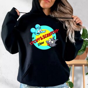 Itchy And Scratchy Show Rocket Fashionable Hoodie