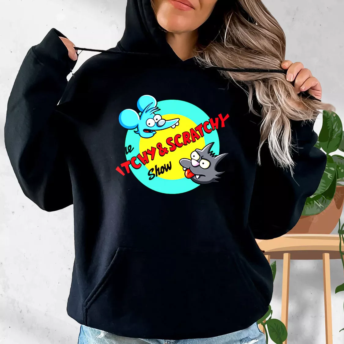 Itchy And Scratchy Show Rocket Fashionable Hoodie Itchy And Scratchy Show Rocket Fashionable Hoodie