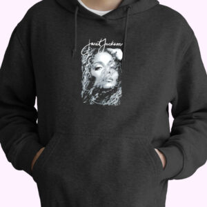 Janet Jackson Photoshoot Style Graphic Hoodie Design