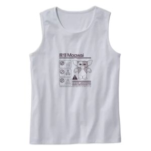 Japanese Mogwai Care Instruction Gremlins Gizmo Summer Tank Top 4
