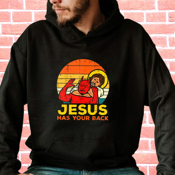 Jesus Has Your Back Jiu Jitsu Funny Hoodie Streetwear