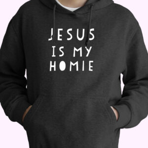 Jesus Is My Homie Quote 70s Basic Hoodie