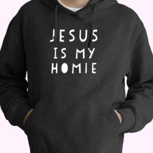 Jesus Is My Homie Quote 70s Basic Hoodie
