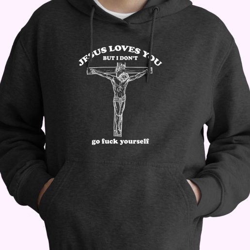 Jesus Love You Meme W 70s Basic Hoodie Jesus Love You Meme W 70s Basic Hoodie