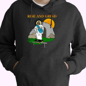 Jesus Rise And Grind 70s Basic Hoodie
