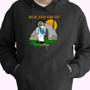 Jesus Rise And Grind 70s Basic Hoodie