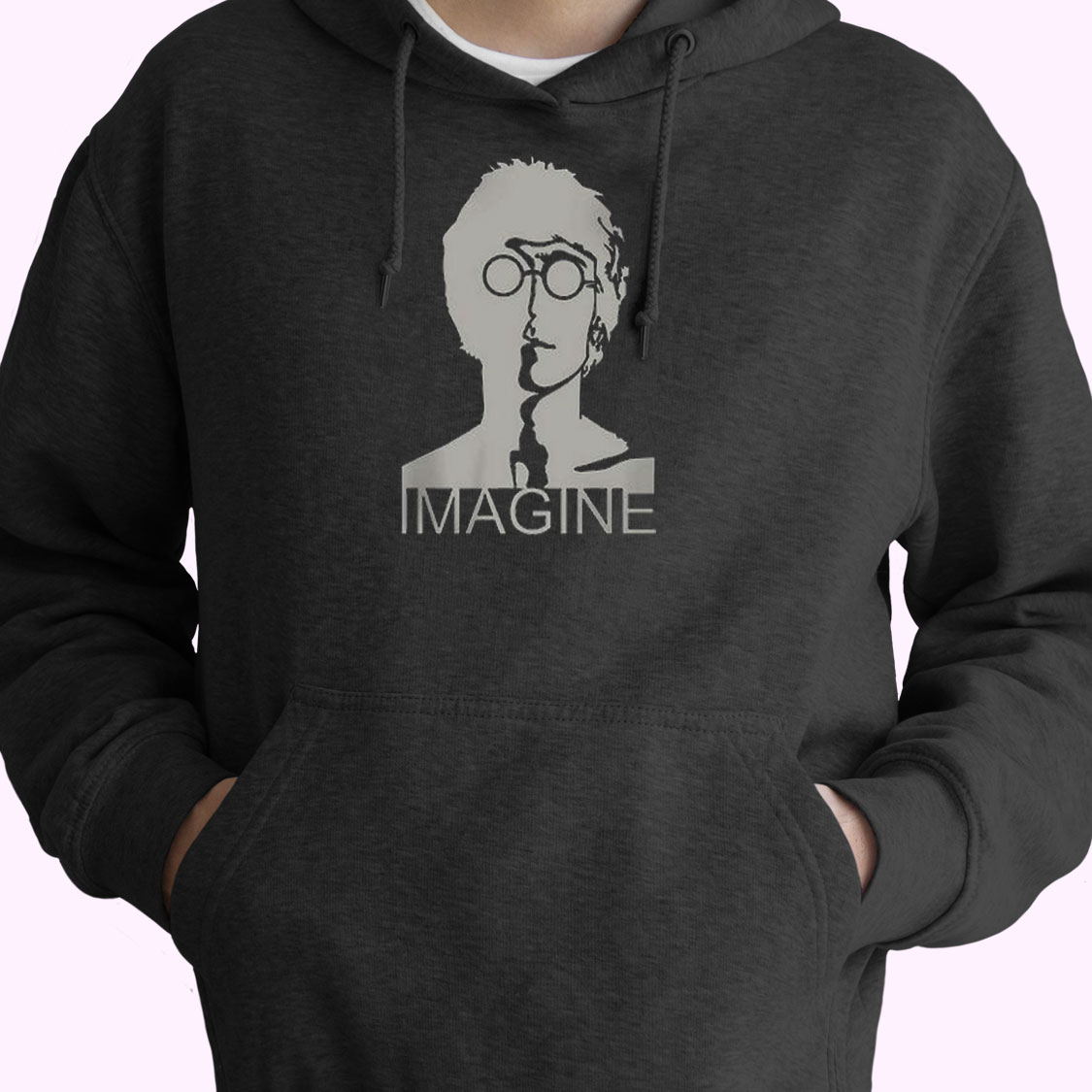 John Lennon Imagine Essential Hoodie John Lennon Imagine Essential Hoodie