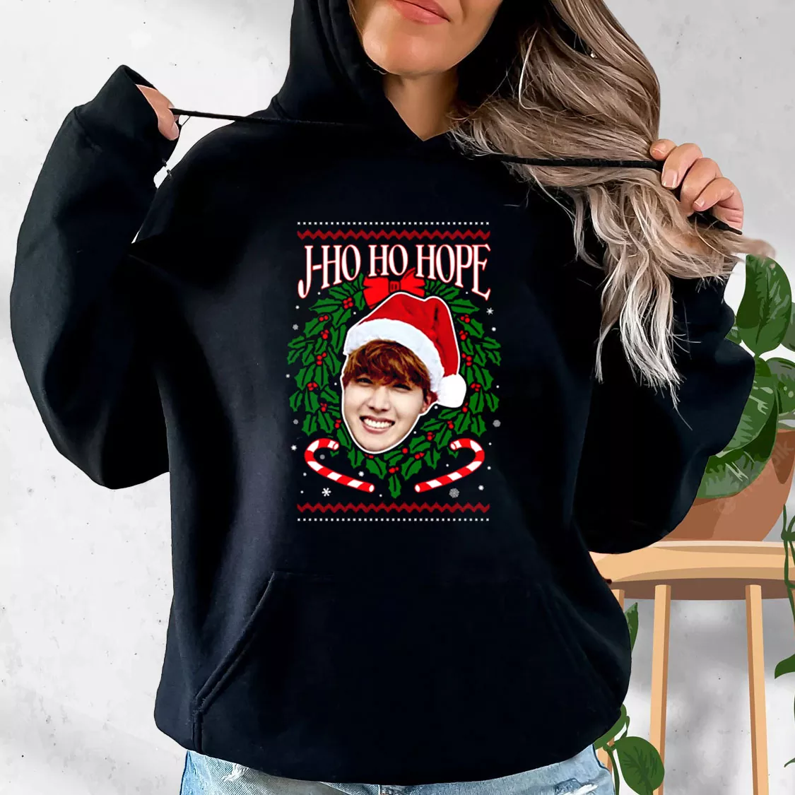 Jung Ho seok Kpop Fangirl Hoodie Xmas Outfits Jung Ho seok Kpop Fangirl Hoodie Xmas Outfits