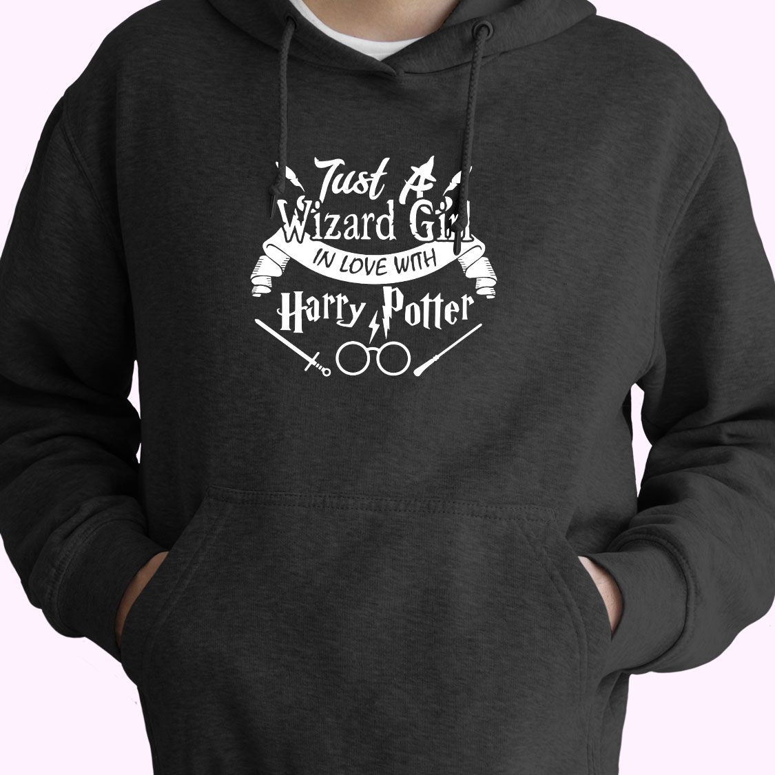 Just Wizard Girl Love Harry Potter 70s Basic Hoodie Just Wizard Girl Love Harry Potter 70s Basic Hoodie