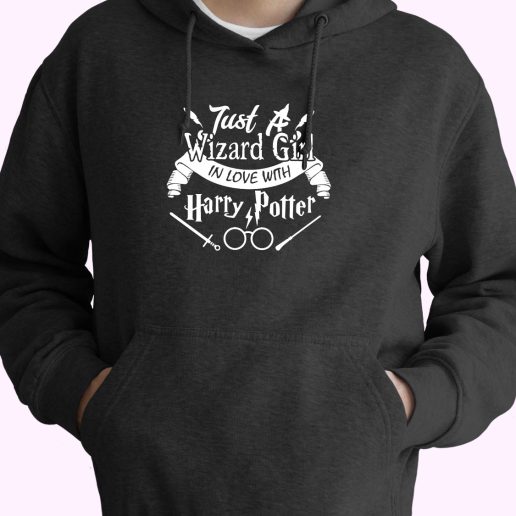 Just Wizard Girl Love Harry Potter 70s Basic Hoodie Just Wizard Girl Love Harry Potter 70s Basic Hoodie