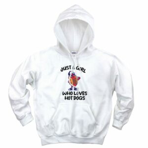 Just a Girl Who Loves Hot Dogs Cute Hoodie