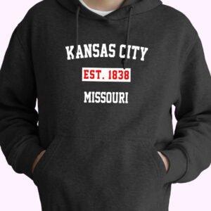 Kansas City Est 1838 Missouri Vintage Hoodie