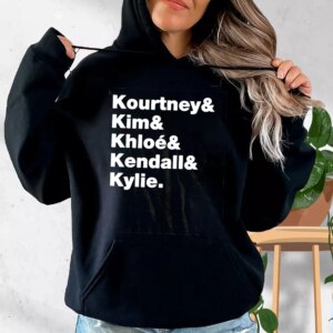 Kourtney Kim Chloe Kendall And Kylie Family Fashionable Hoodie