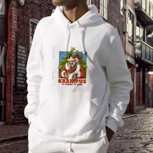 Krampus Is Coming To Town Ugly Christmas Hoodie 3