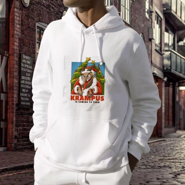 Krampus Is Coming To Town Ugly Christmas Hoodie