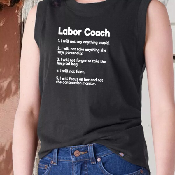Labor Coach Expecting Dad Rules Dad Gym Tank Top