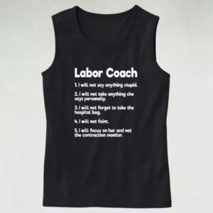 Labor Coach Expecting Dad Rules Dad Gym Tank Top 4