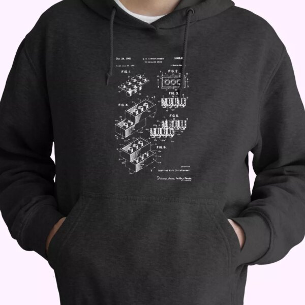 Lego Brick Patent Fashionable Hoodie