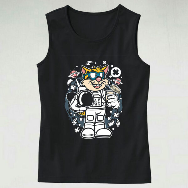 Leopard Astronaut Graphic Tank Top