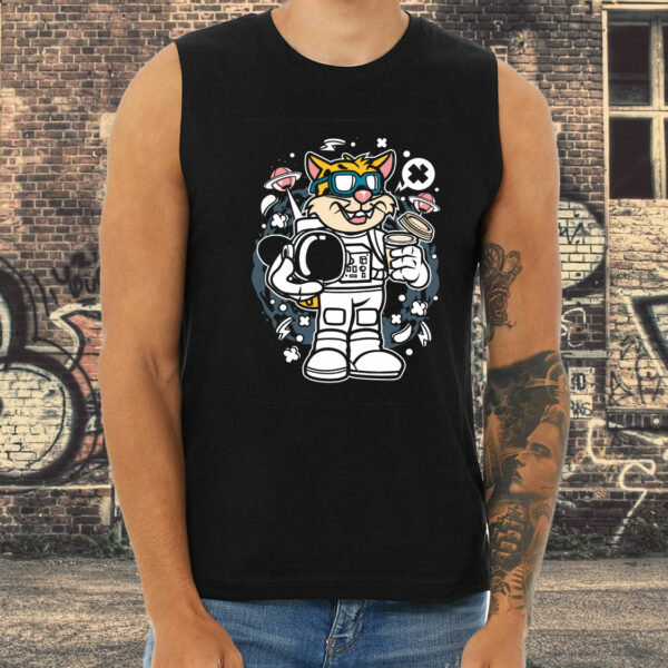 Leopard Astronaut Graphic Tank Top