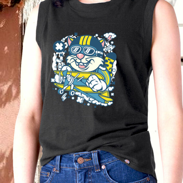 Leopard Pilot Graphic Tank Top