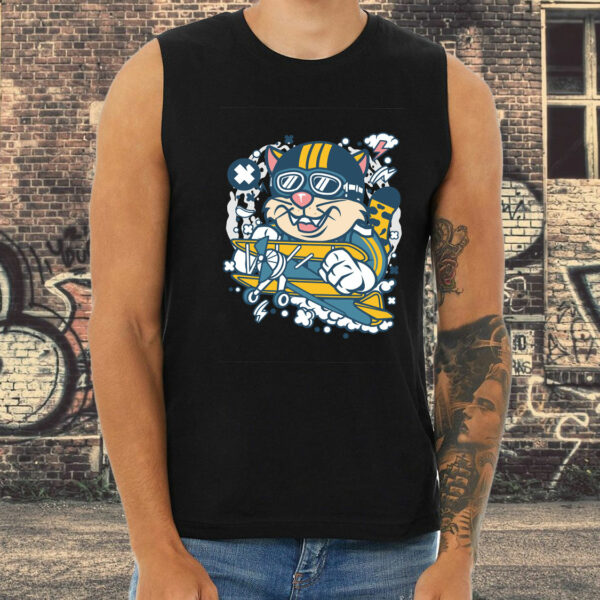 Leopard Pilot Graphic Tank Top