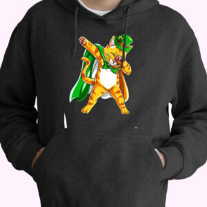 Leprechaun Dabbing Cat Essential Hoodie