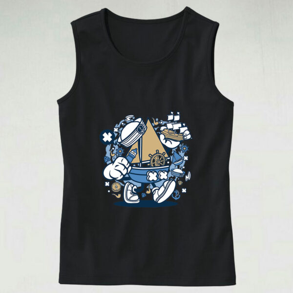 Little Sailor Graphic Tank Top