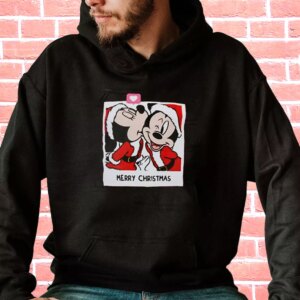 Love SANTA MICKEY MOUSE AND MINNIE Hoodie Xmas Outfits
