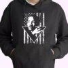 Martin Luther King Jr Distressed Usa Flag MLK Day Hoodie