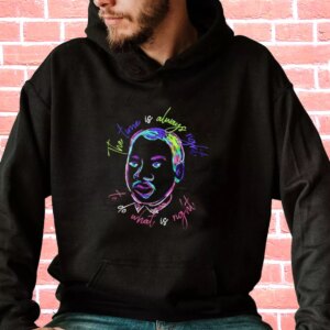 Martin Luther King Jr The Time Is Always Right MLK Day Hoodie 3