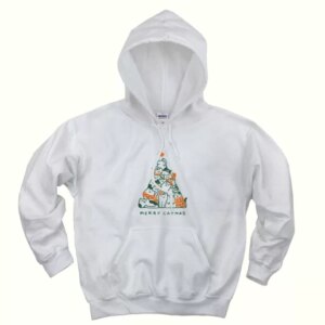Merry Meowy Catmas Ugly Christmas Hoodie 4