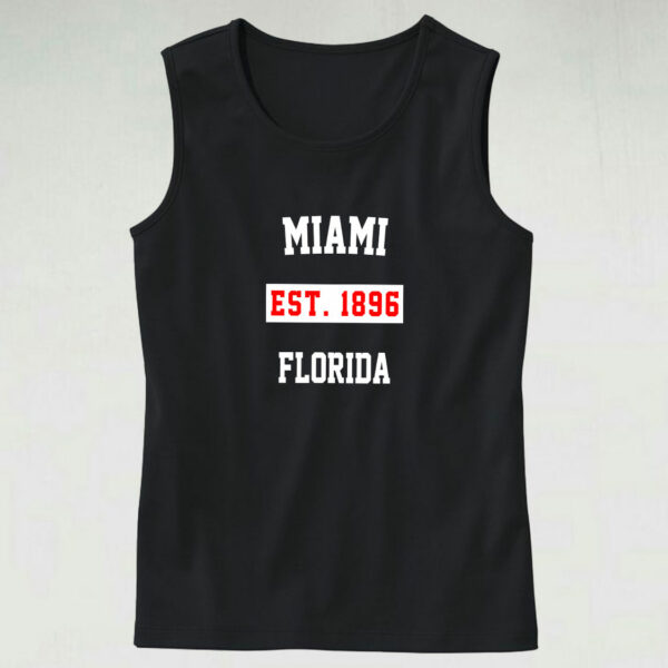 Miami Est 1896 Florida Tank Top