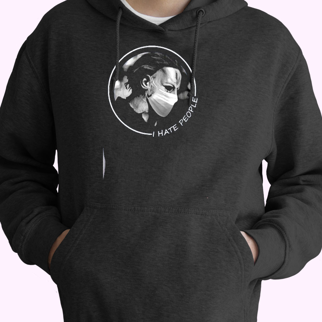 Michael Myers I Hate People Face Mask Essential Hoodie Michael Myers I Hate People Face Mask Essential Hoodie