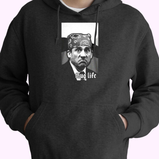 Michael Scott The Office Tv Show Thug Life Essential Hoodie Michael Scott The Office Tv Show Thug Life Essential Hoodie