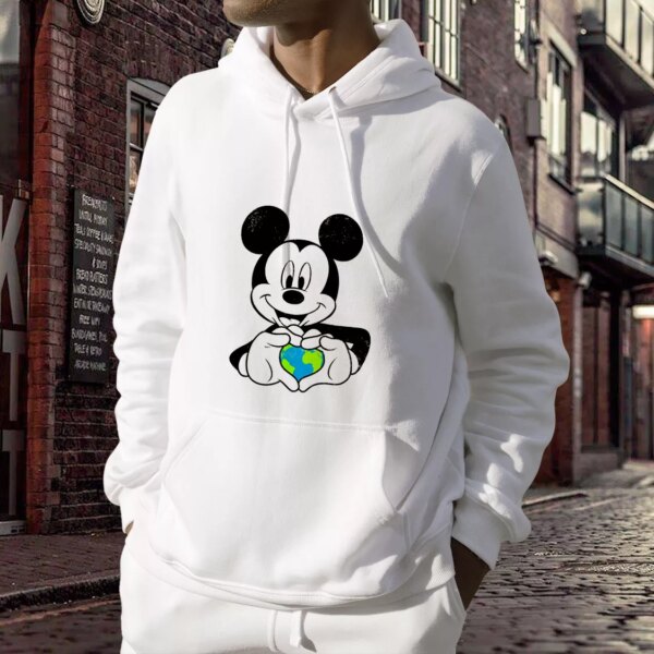 Mickey Holding Day Earth Day Hoodie