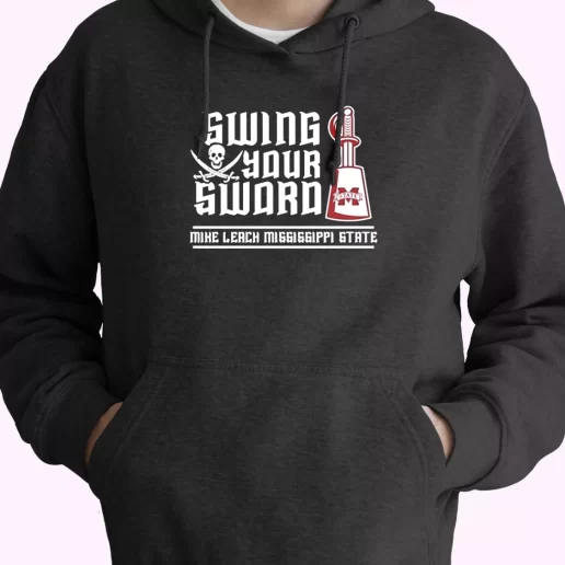 Mike Leach Swing Your Sword Trendy Hoodie Mike Leach Swing Your Sword Trendy Hoodie