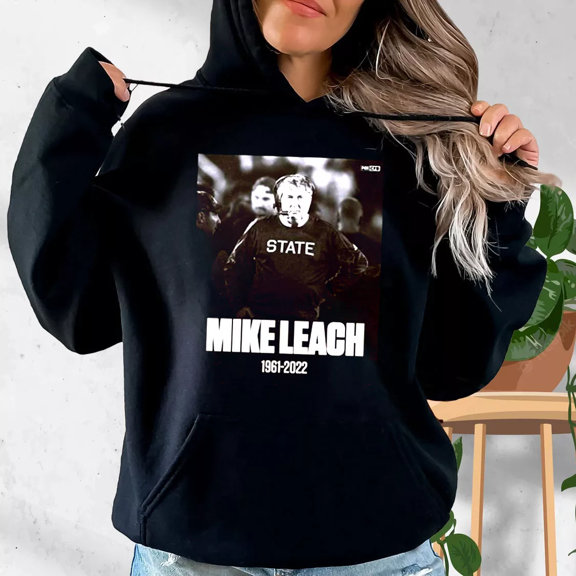 Mississippi State Bulldogs Legend Mike Leach 1961 2022 Trendy Hoodie Mississippi State Bulldogs Legend Mike Leach 1961 2022 Trendy Hoodie
