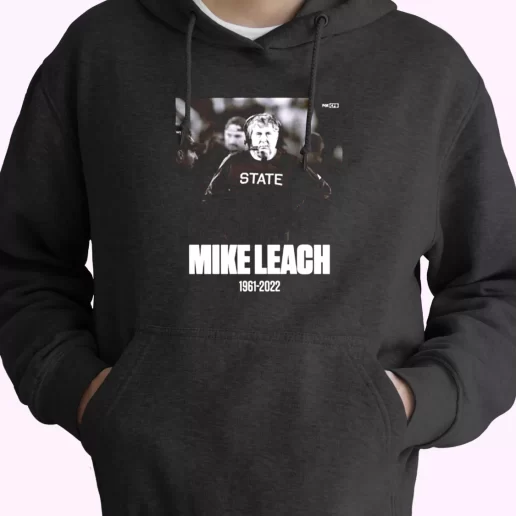 Mississippi State Bulldogs Legend Mike Leach 1961 2022 Trendy Hoodie Mississippi State Bulldogs Legend Mike Leach 1961 2022 Trendy Hoodie