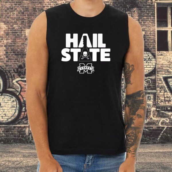 Mississippi State Bulldogs Mike Leach Hail State Trendy Tank Top