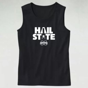Mississippi State Bulldogs Mike Leach Hail State Trendy Tank Top 4