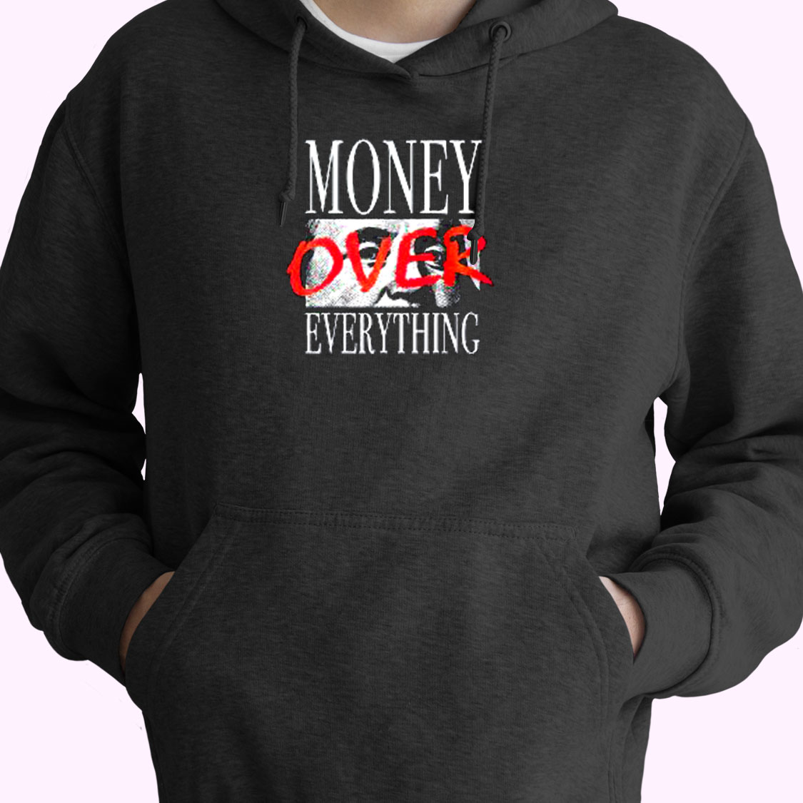 Money Over Everything Essential Hoodie Money Over Everything Essential Hoodie