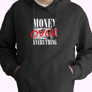 Money Over Everything Vintage 70s Basic Hoodie