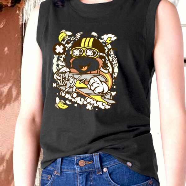 Monkey Pilot Graphic Tank Top