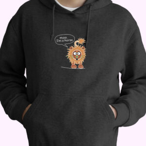 Moo  I M A Horse Essential Hoodie