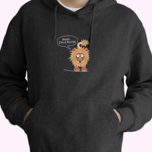 Moo  I M A Horse Essential Hoodie