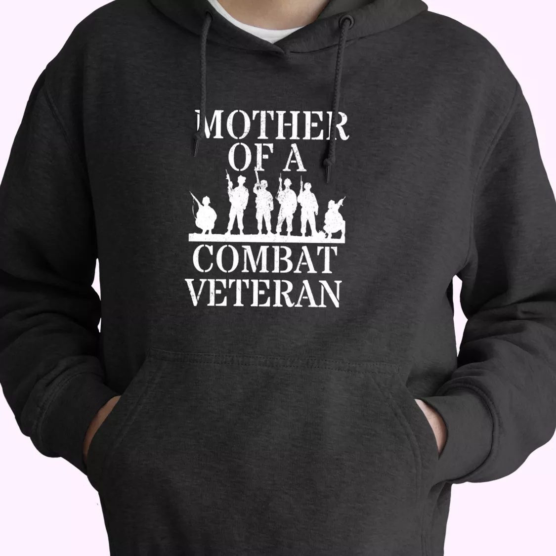Mother of a Combat veteran Old Hoodie Veterans Day Mother of a Combat veteran Old Hoodie Veterans Day
