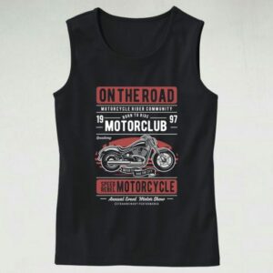 Motorcycle On The Road Graphic Tank Top 4